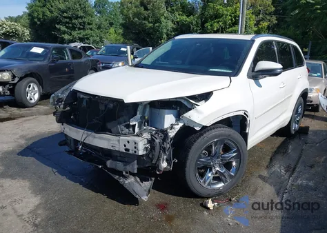 2018 Toyota Highlander Limited Platinum from USA, damaged, VIN 5TDDZRFH0JS487322